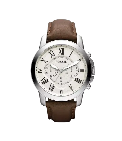 Grant Automatic Dark Brown Leather Watch
